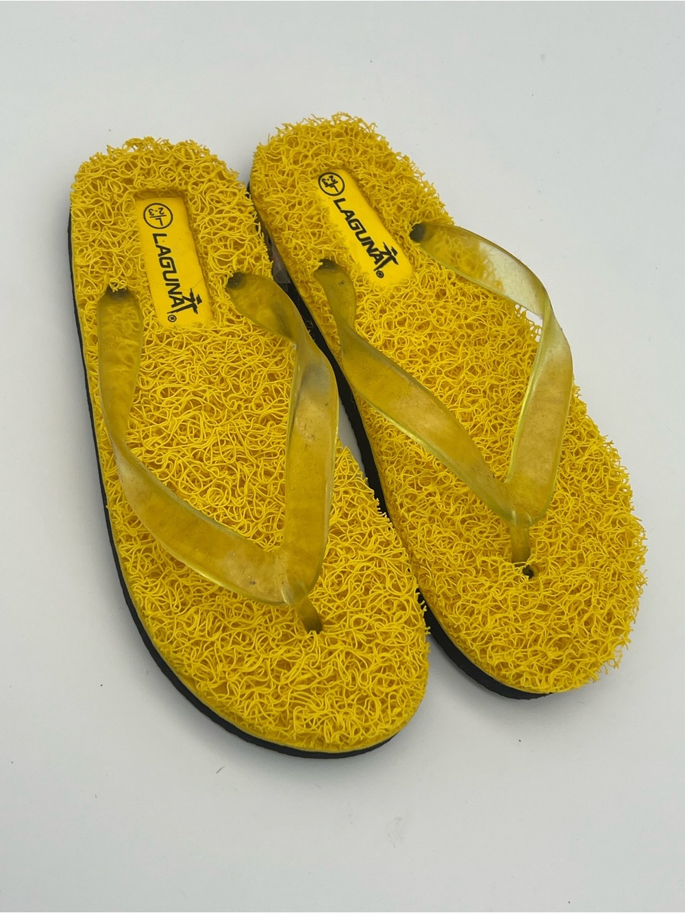 Laguna Kids Size 2/3 Flip Flops Sandals Thong Comfort Shoes Bright Yellow 2Y 3Y